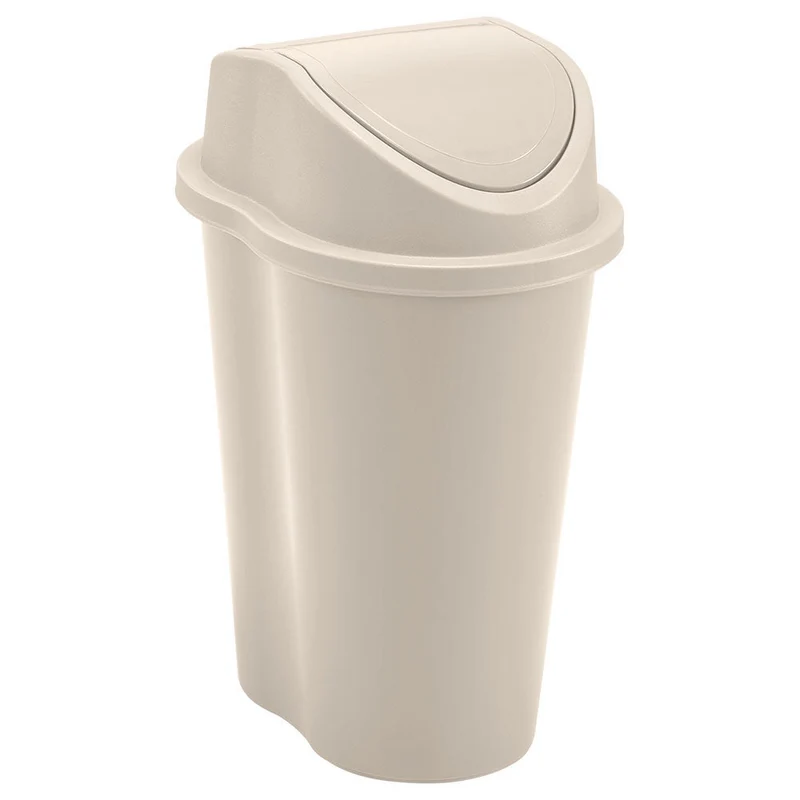 Papelera Style Tapa Vaivén 5 Litros Taupe