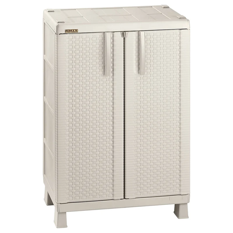 Armario Mediano Apariencia Rattan Taupe