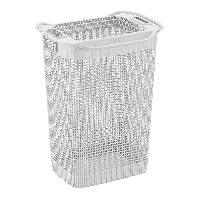 Cesta para Ropa Linum con Tejido Premium Gris Hielo