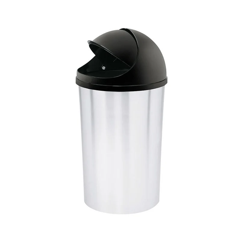 Papelera Tapa Móvil 5 Litros In Mold Negro