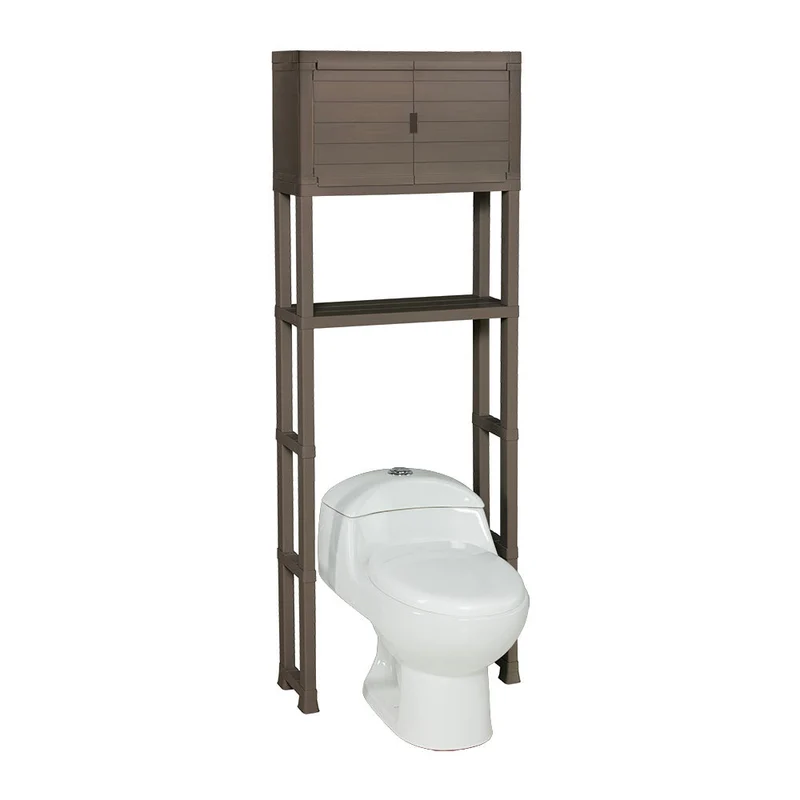 Estante Organizador con Puertas para Baño Mocca
