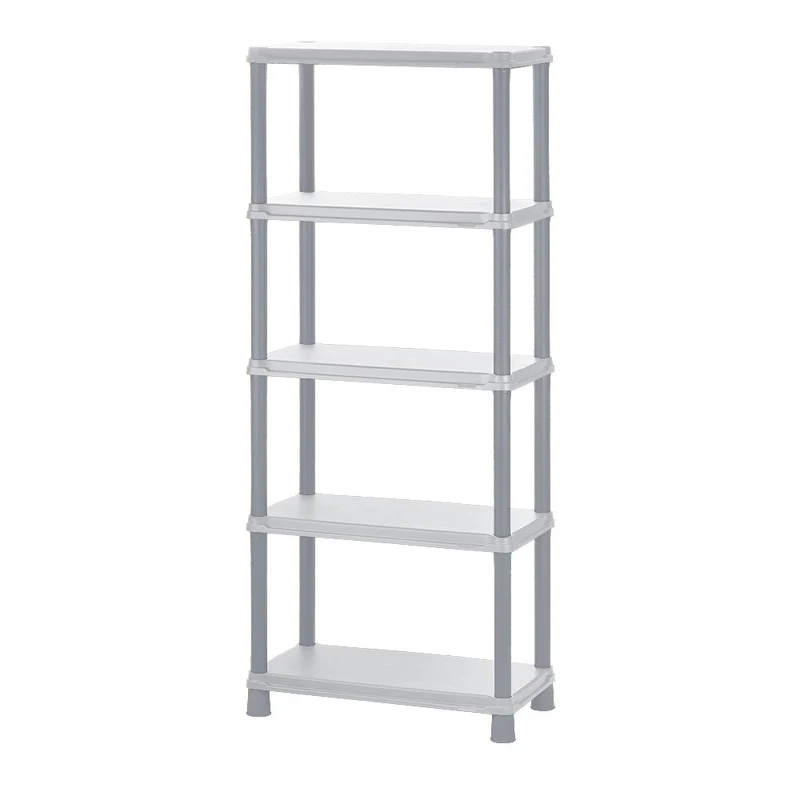 Estante Multifuncional de 5 Niveles Sólido 15" Gris