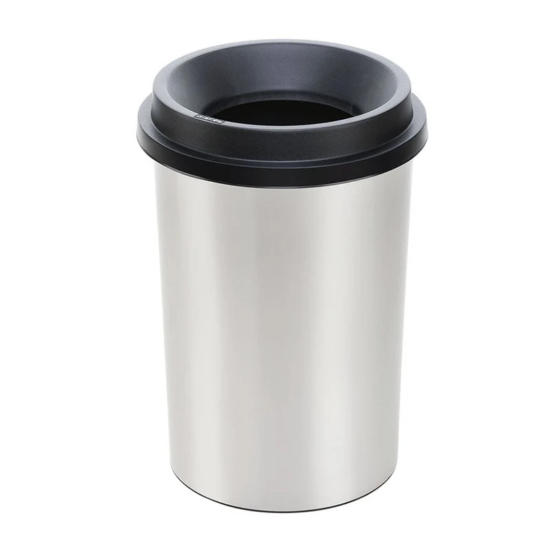 Papelera Evo Apariencia Metal 25 L Negro