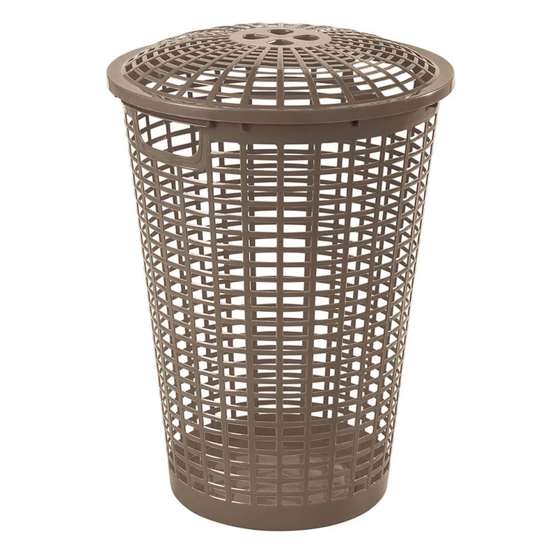 Cesta para Ropa Redonda con Manijas Mocca