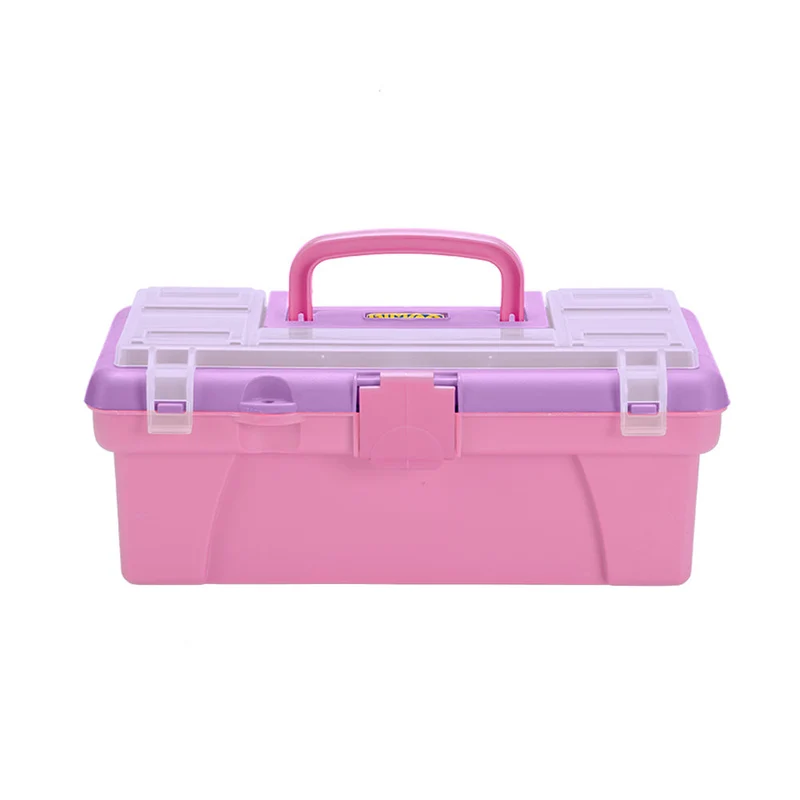 Caja Vanity 12" para Organización Vanity Rosado-Lila