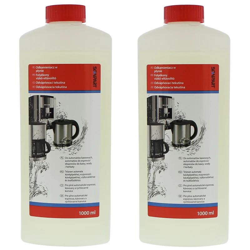 Descalcificador para cafeteras, hervidores, 1 litro, universal, Scanpart, 2 piezas