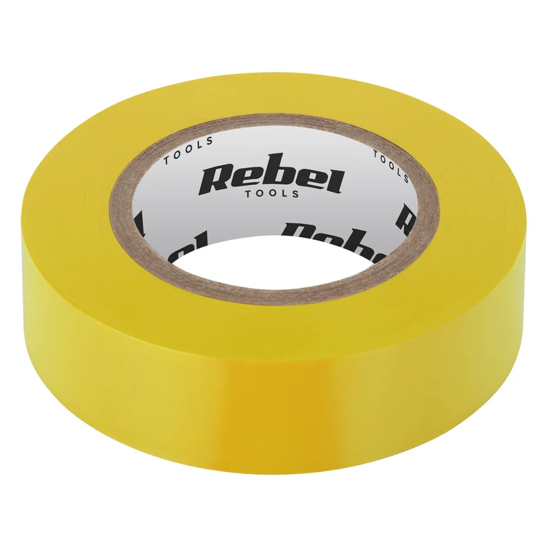 REBEL Cinta aislante adhesiva (0,13 mm x 19 mm x 20 yd) amarilla