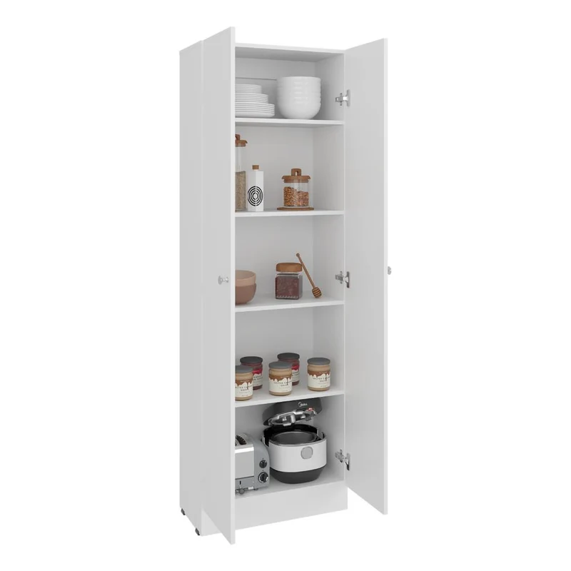 Alacena Pantry, Blanco Duqueza, con Amplios Espacios para Almacenamiento ZF