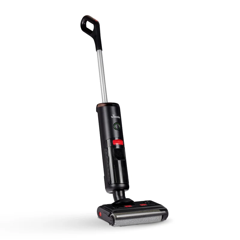 Vileda Pure Clean S5 Plus Aspiradora en seco y húmedo inteligente e inalámbrica | Ligera para un manejo sencillo | Con depósito dual para una separación entre agua limpia y sucia | Función de autolimpieza