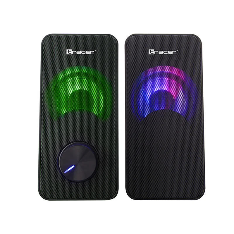 Tracer Altavoces retroiluminación RGB, 6 W RMS, fuente de alimentación USB, Loop