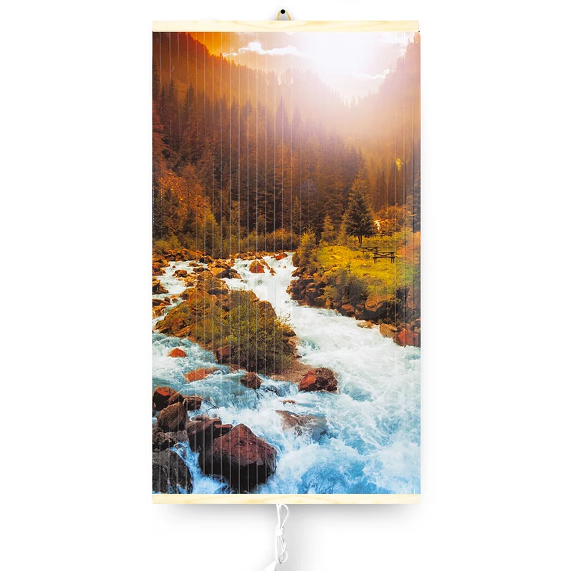 Calefactor infrarrojo - panel calefactor flexible 430W con regulador TRIO patrón 10 river, dimensiones 100x57cm