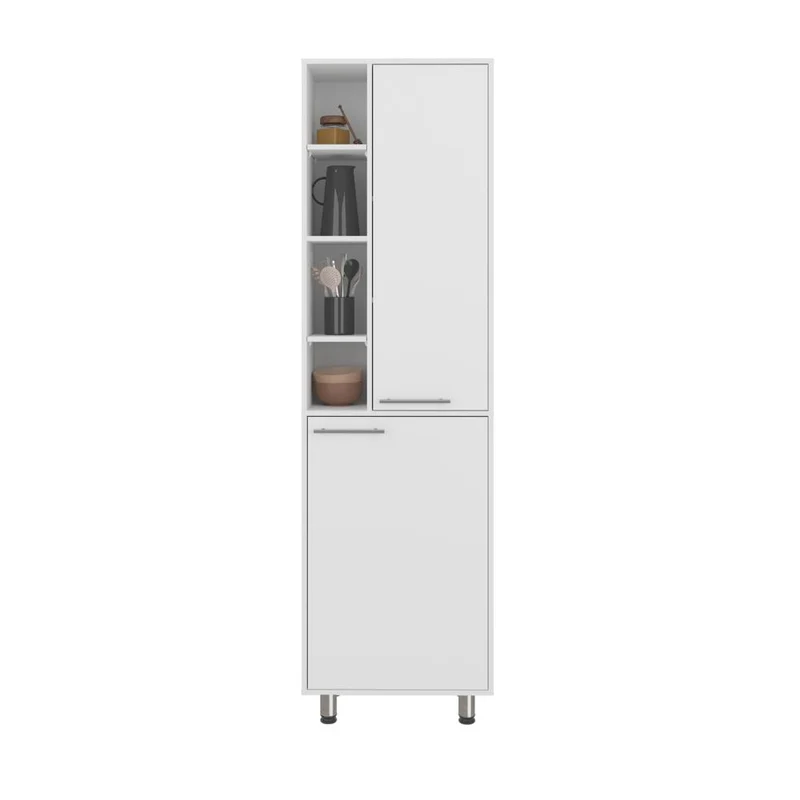 Alacena Burton, Kronos Blanco, con Amplios Espacios para Almacenamientos ZF