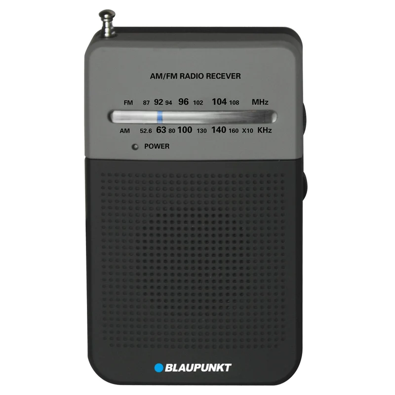 Blaupunkt Radio Portátil de Bolsillo, FM/AM, Antena Telescópica, Color Negro, PR3BK