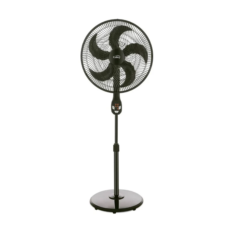 Ventilador Pedestal Kalley K-V18D Digital 18, Color Negro