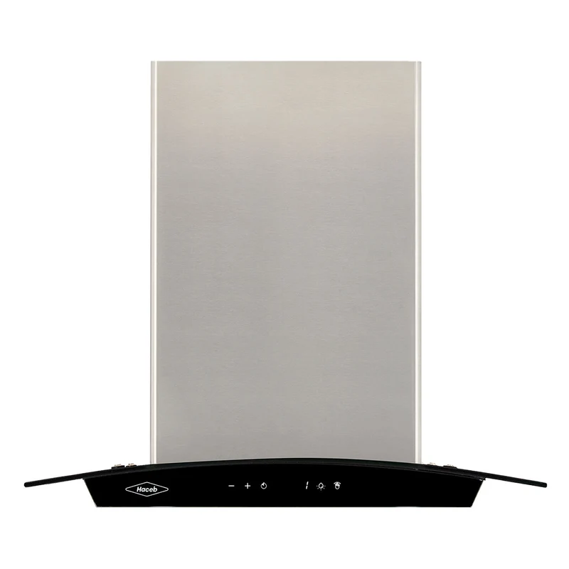 Campana Isla Vidrio Inox-negro 60 cm 3 Velocidades