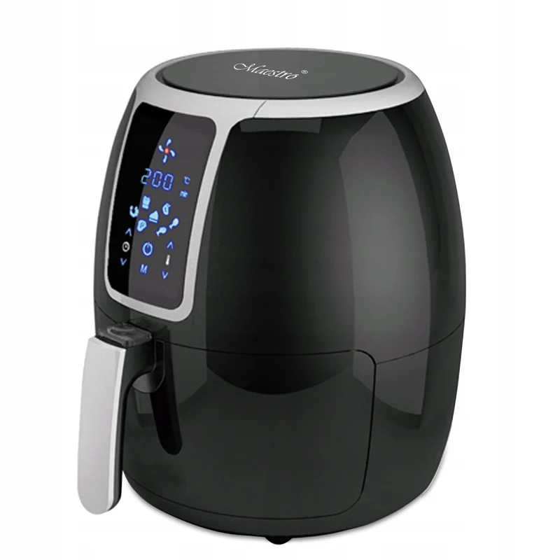 Maestro MR-756 Freidora sin grasa, 1500W, 3,7L, Color negra