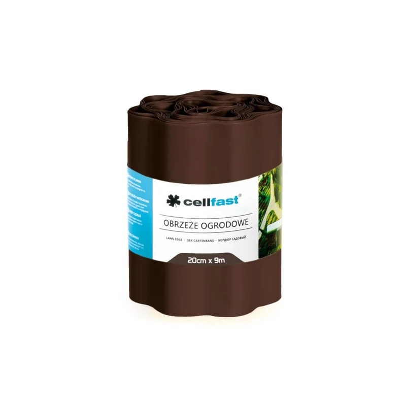 Borde de jardín 20cm x 9m Cellfast marrón