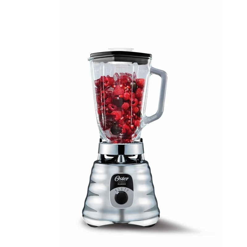 Licuadora Oster Vaso de Vidrio 1.25lt 3 Velocidades Gris