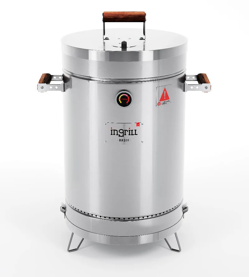Ahumador y Barril Asador Mediano Basik 25 Libras