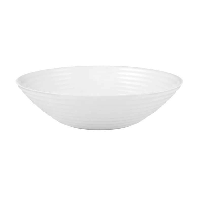 Luminarc 06455 Ensaladera Redonda 20cm Blanco De Vidrio Templado Blanco