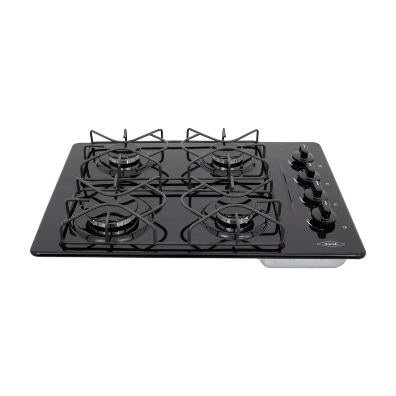 Estufa de Empotrar Esmaltada Negro 60X43 cm Gas Natural Haceb