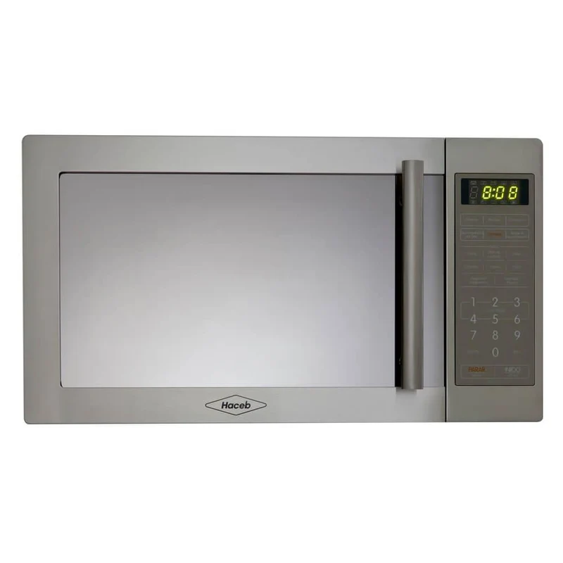 Horno Microondas Haceb Inox con Grill y Manija 1.1 (31 Litros)