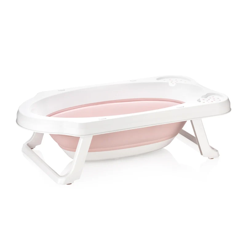 Keeeper bañera plegable bebé Maja blanco y rosa 1064758100000