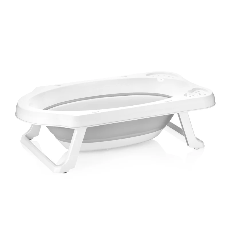 Keeeper Maja bañera plegable para bebé blanco y gris 10647130000