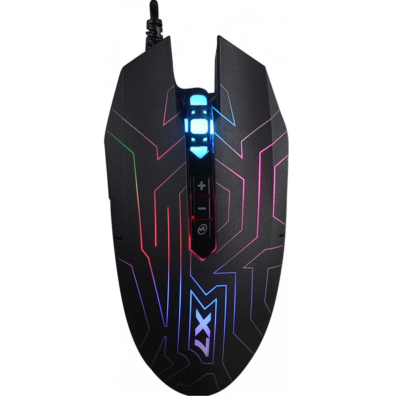 A4tech XGame X77 Maze Oscar Neon Gaming Mouse Iluminación de neón 2400 DPI
