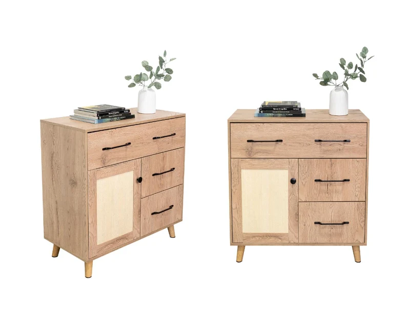 Set de 2 Organizadores Natural, Macadamia, con Diseño Moderno