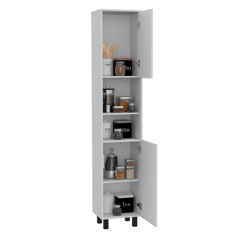 Alacena Hobart, Blanco, con Dos Puertas Batientes