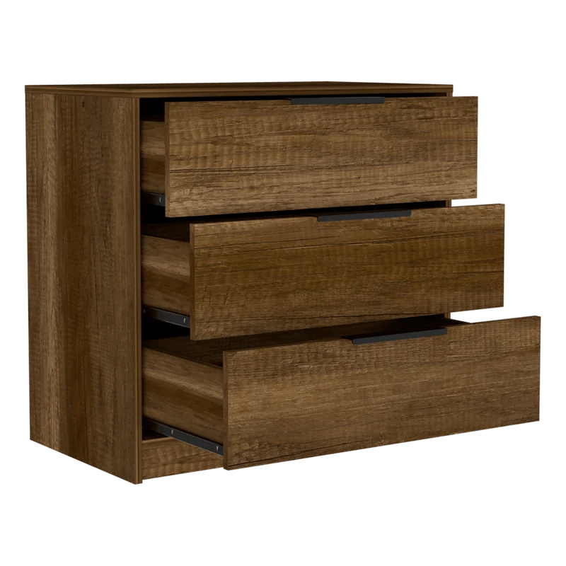 Organizador Wesley, Cobre y Wengue, con Tres Cajones