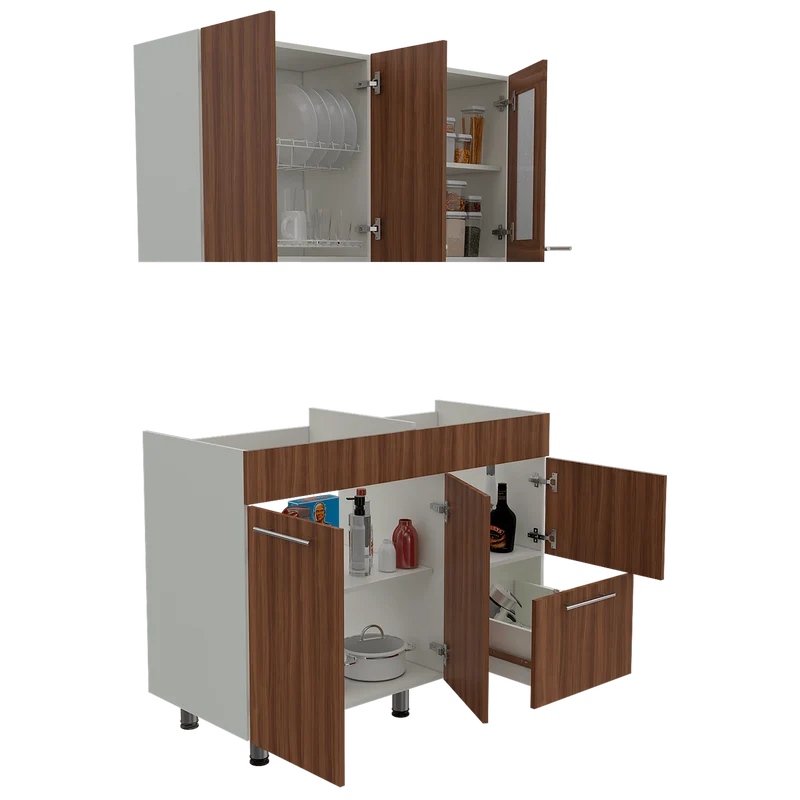 Cocina Integral Walker, Sangría y Blanco, Incluye Mesón Izquierdo