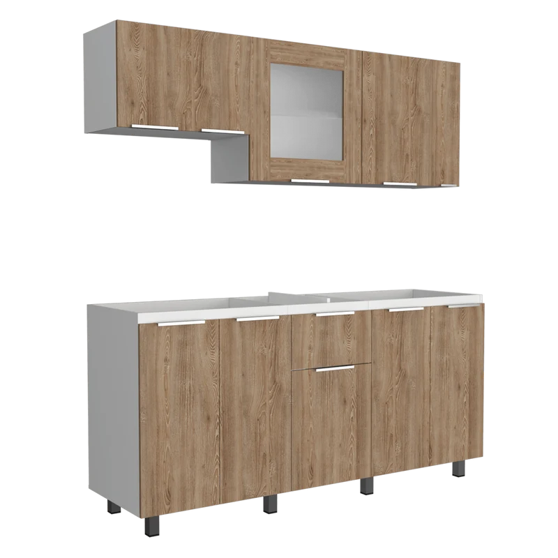 Cocina Integral Sarabia, Miel y Blanco, No Incluye Mesón