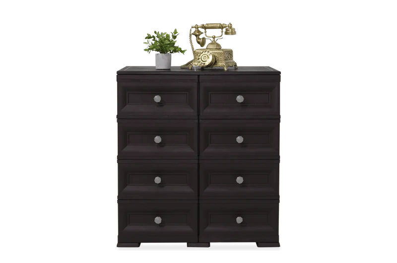Mueble Organizador Elegance Van Gogh, Wengue, con Ocho Cajones Deslizables