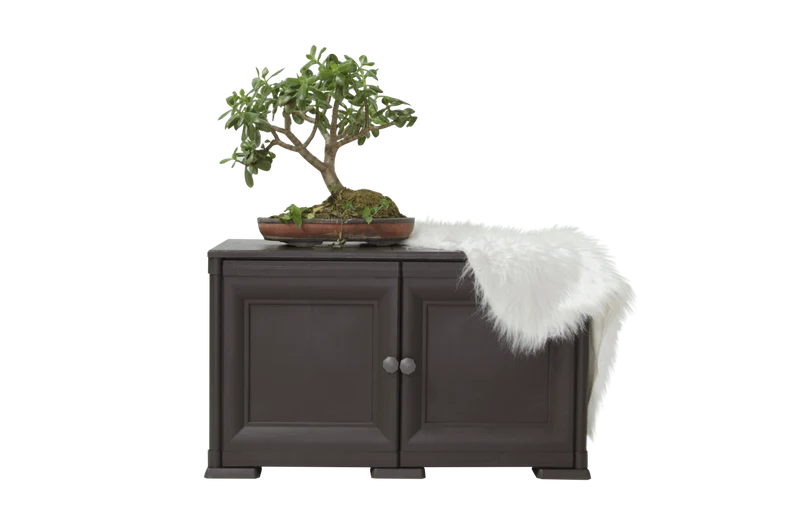 Mueble Organizador Elegance Liso Goya, Wengue, con Dos Puertas Batientes