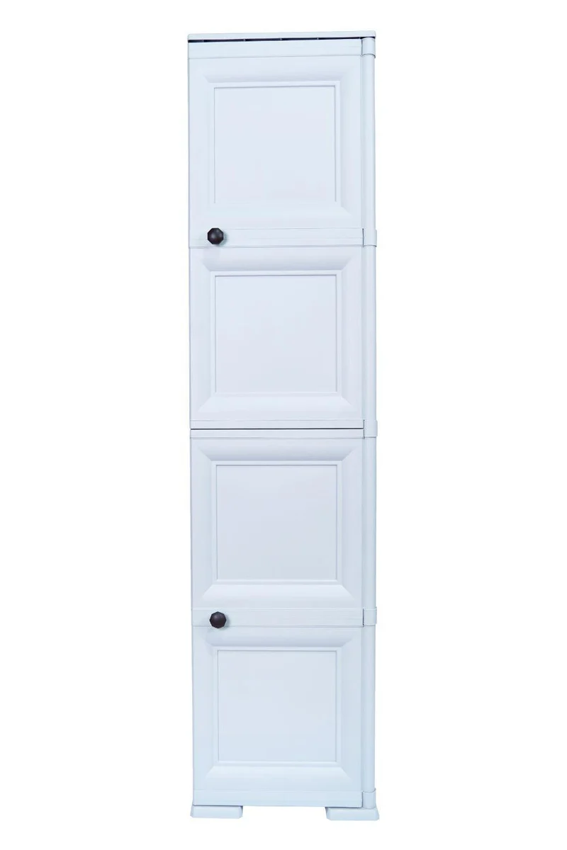 Mueble Organizador Elegance Donatello, Liso Gris, con Dos Puertas Batientes