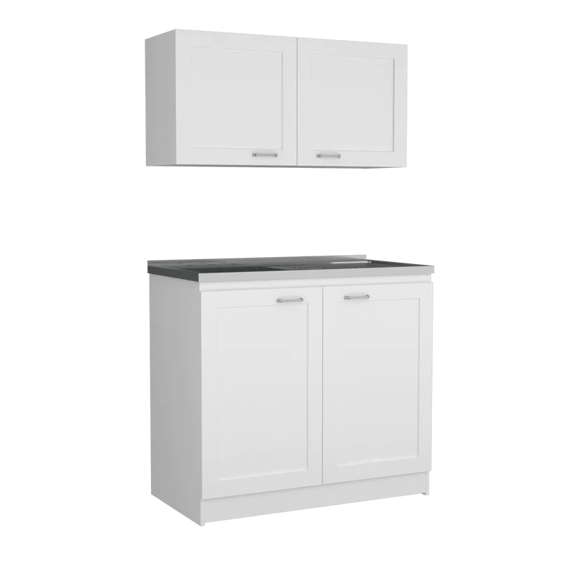 Cocina Integral Toronto, Blanco, Incluye Mesón Izquierdo ZF