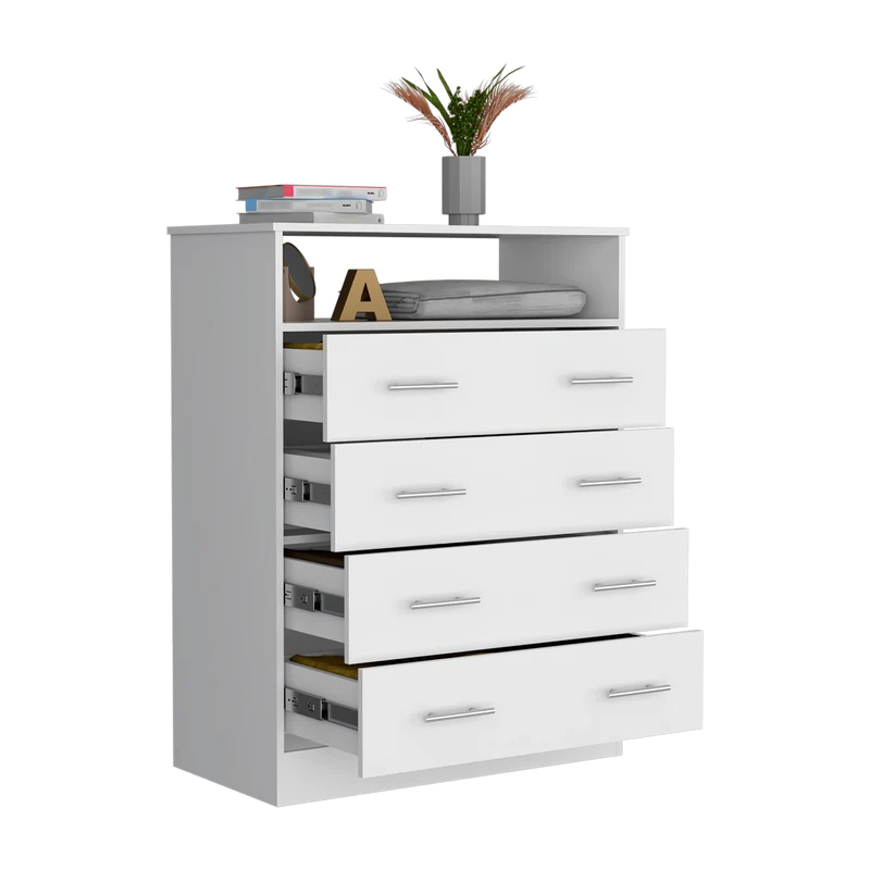 Organizador Barlovento, Blanco, con Cuatro Cajones y un Entrepaño ZF