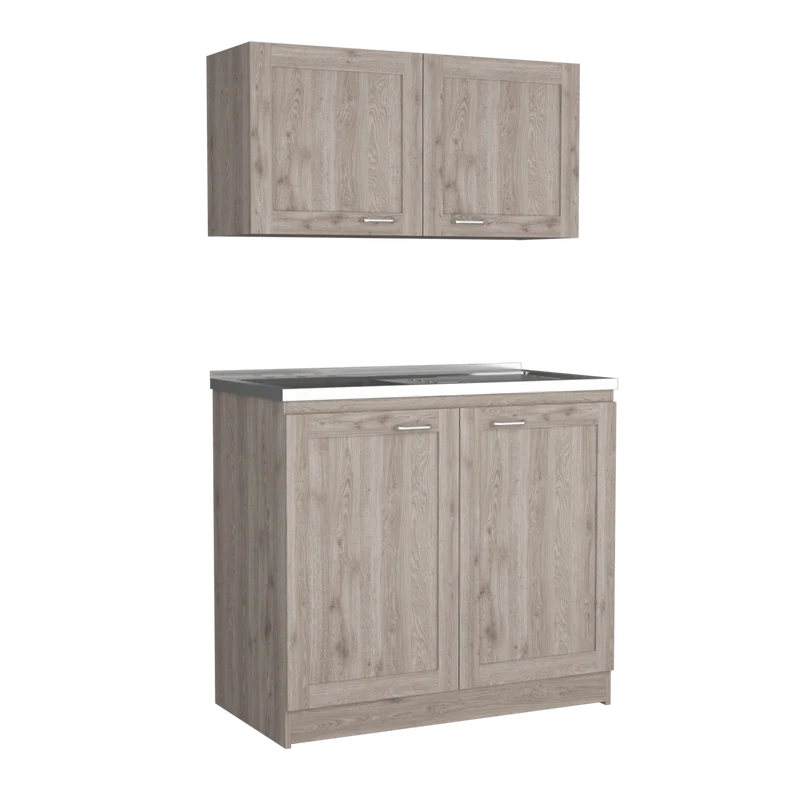 Cocina Integral Toronto, Humo, Incluye Mesón Izquierdo ZF