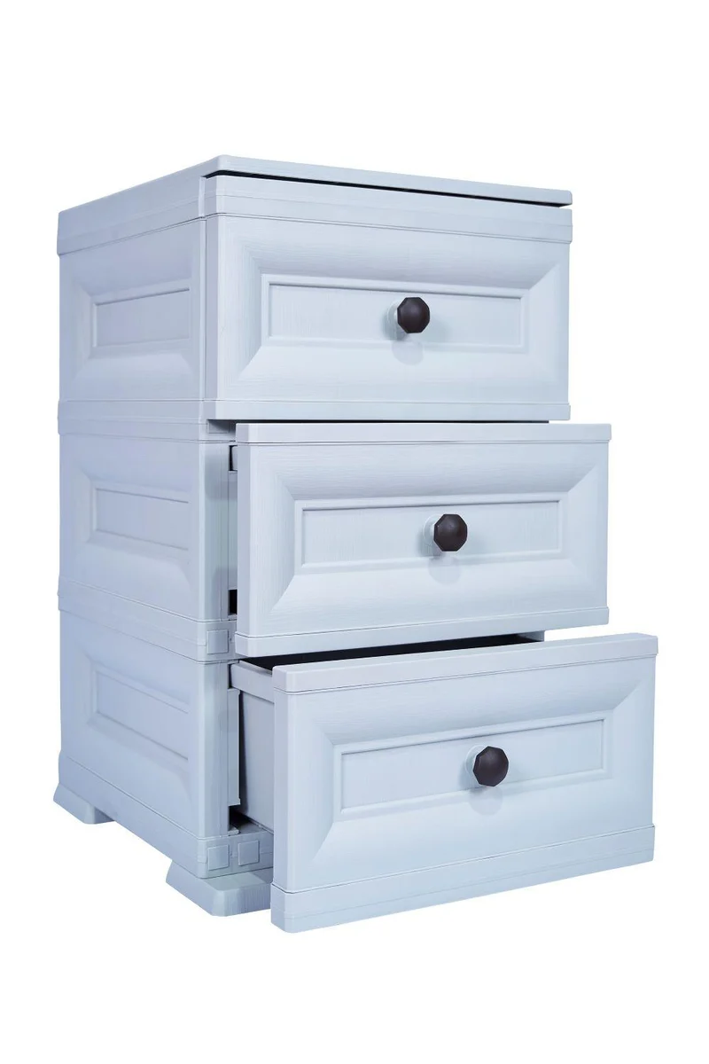 Mueble Organizador Elegance Matisse, Gris, con Tres Cajones Deslizables