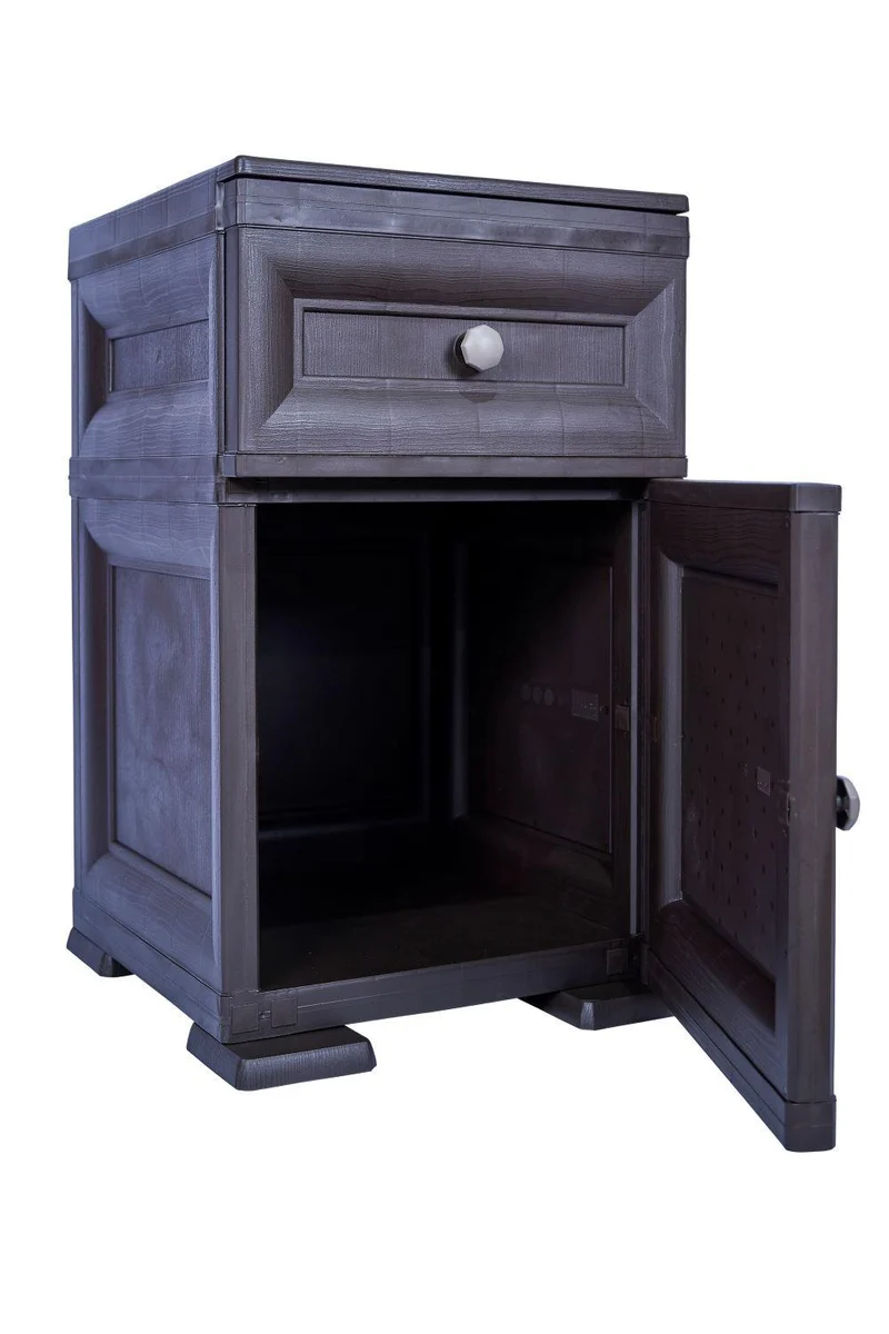 Mueble Organizador Elegance Tiziano, Wengue, con Dos Cajones Deslizables