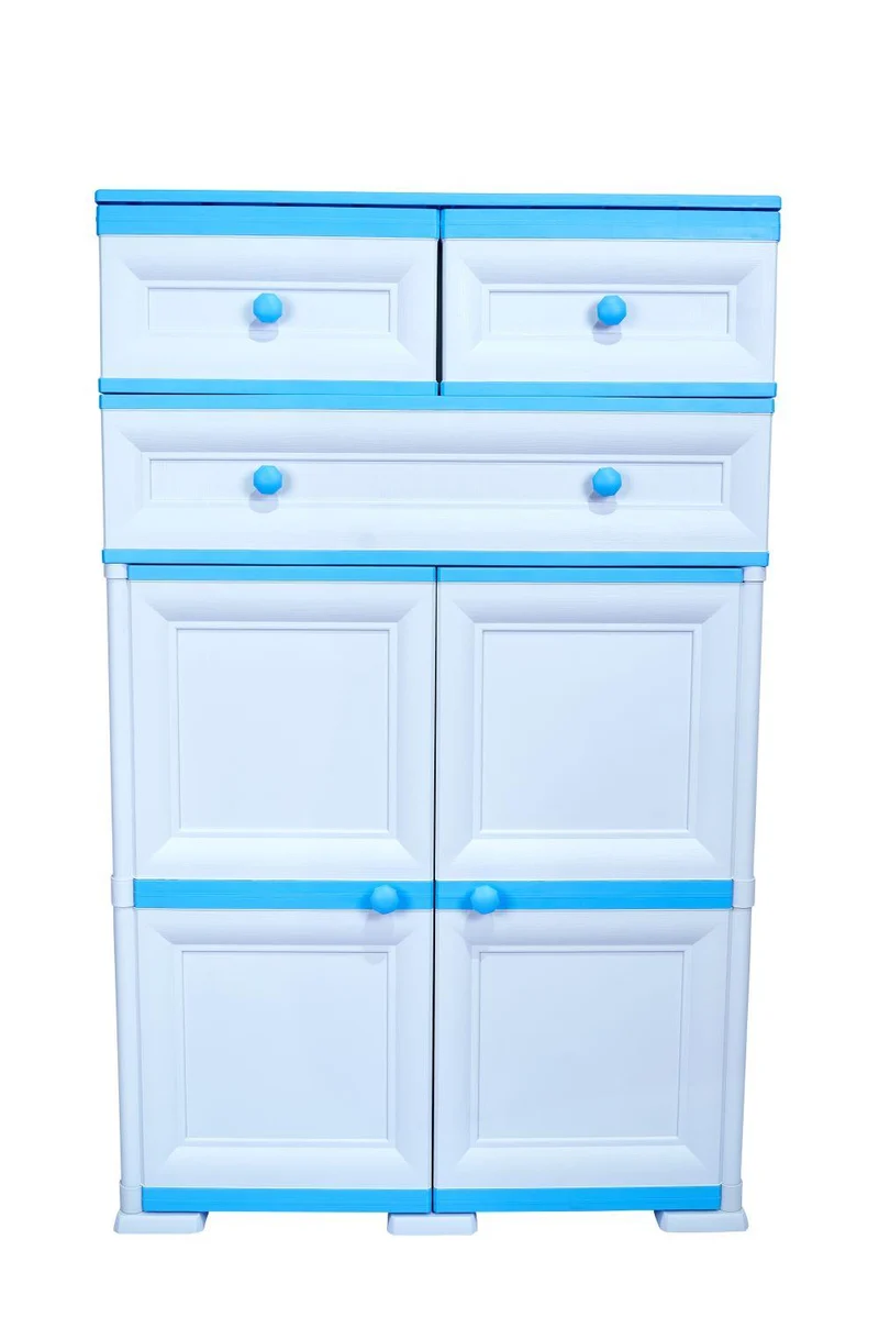 Mueble Organizador Elegance Picasso, Infantil Azul, con Tres Cajones Deslizable