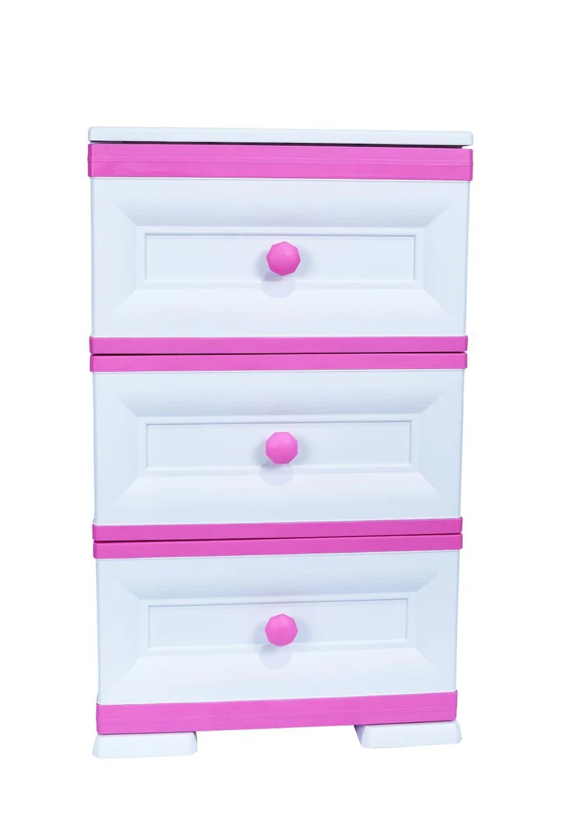 Mueble Organizador Elegance Matisse, Infantil Fucsia, con Tres Cajones Deslizables