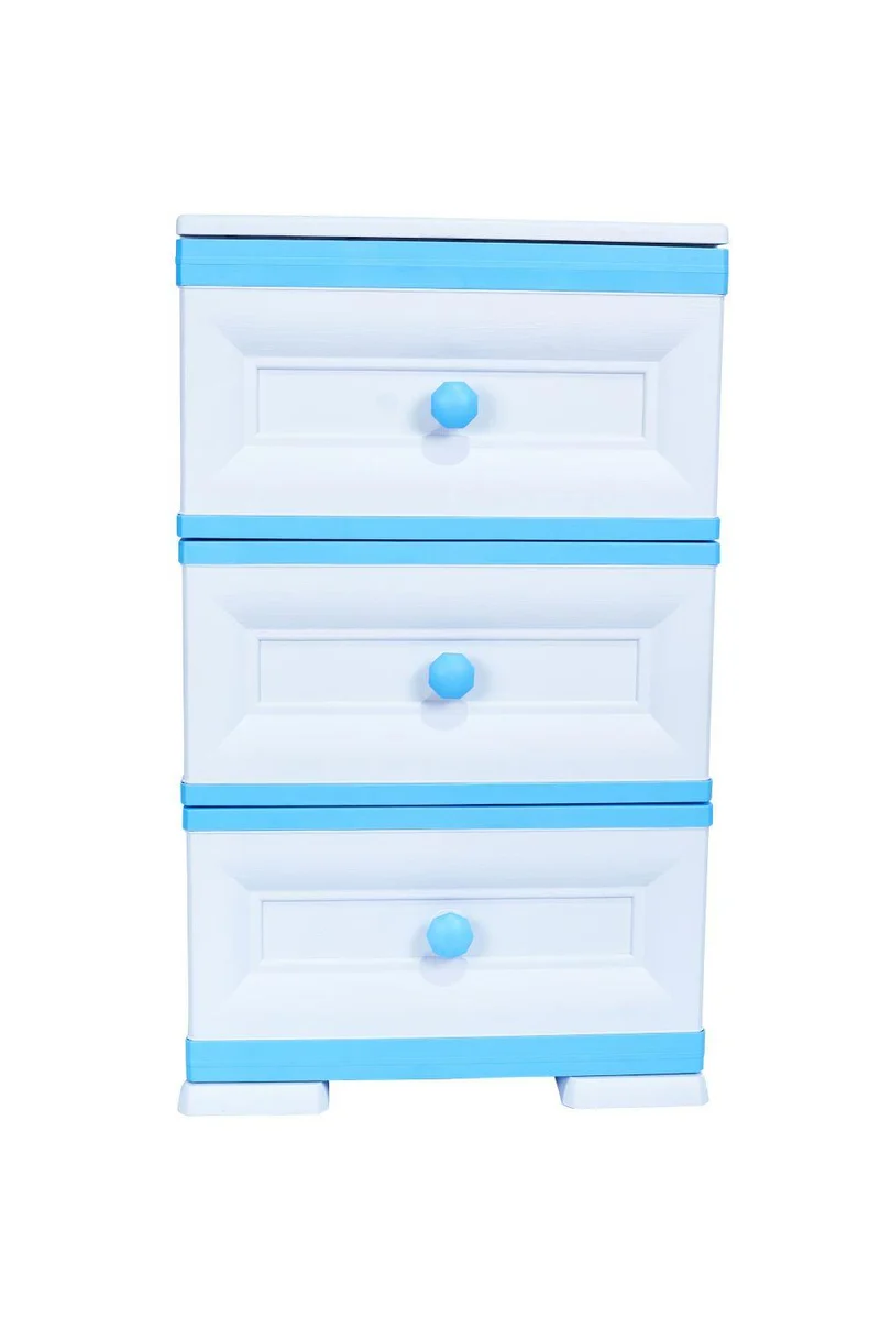 Mueble Organizador Elegance Matisse, Infantil Azul, con Tres Cajones Deslizables