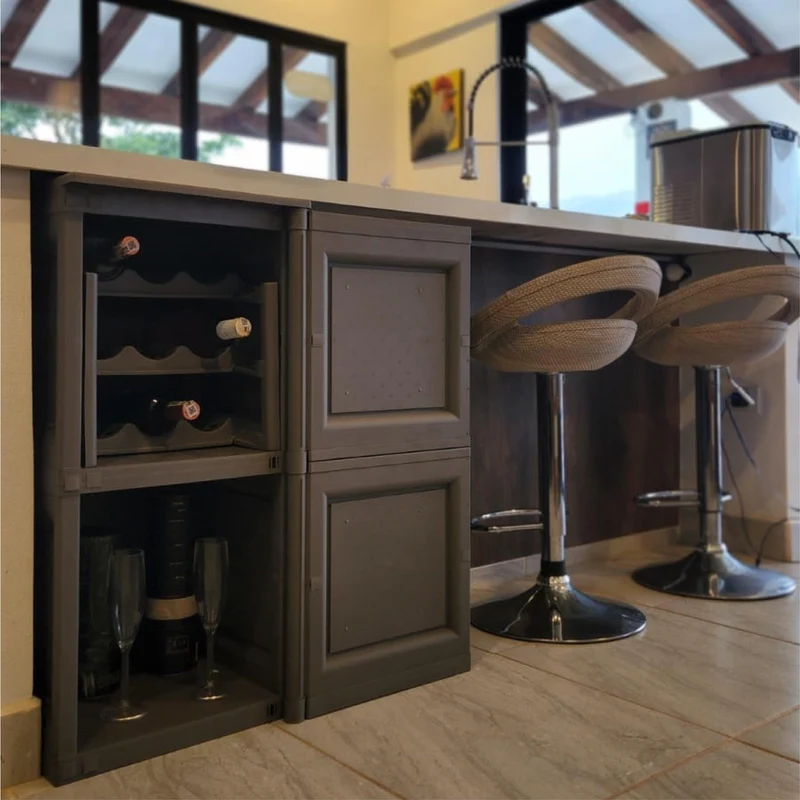 Mueble Organizador Elegance Boticelli, Wengue, con Dos Puertas Batientes
