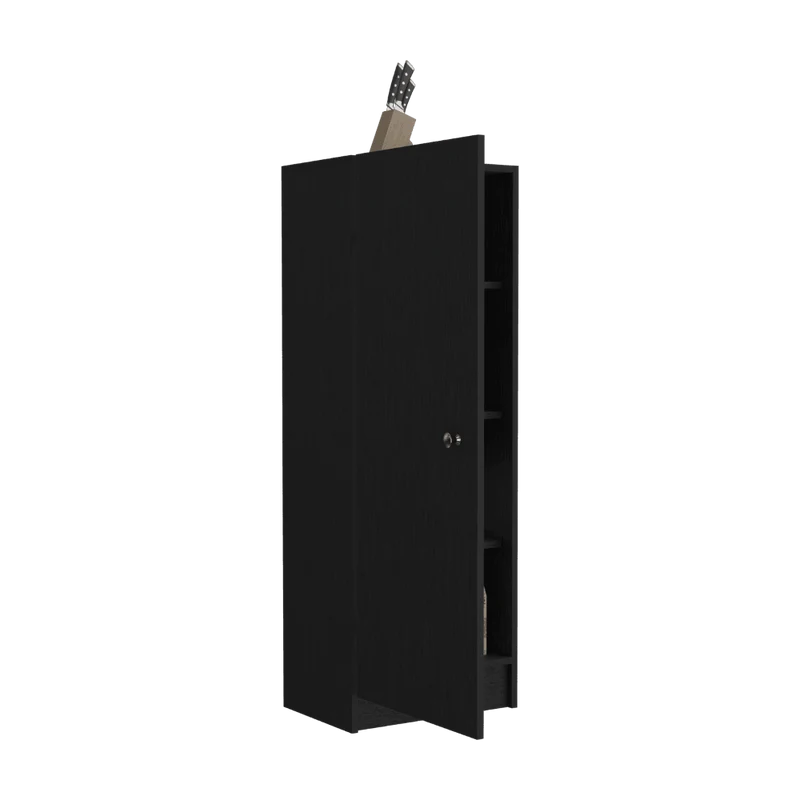 Alacena Nadir, Wengue, con una Puerta y Amplio Espacio de Almacenamiento