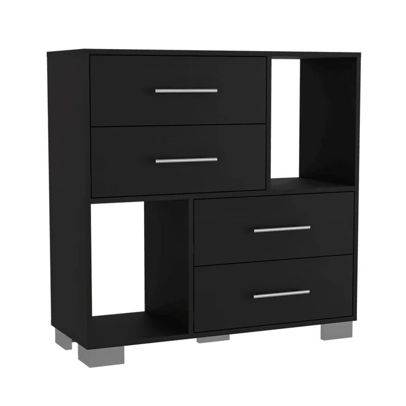 Organizador Karely, Wengue, 4 Cajones Multiusos Deslizables ZF