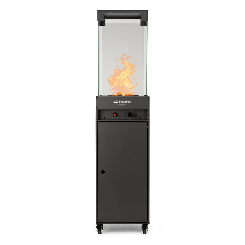 Orbegozo PHE 95 Estufa Terraza Gas 8000W Piramidal Negra 4 Cristales