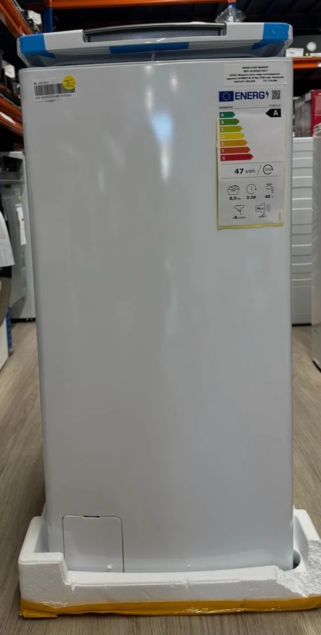 Máquina lavar roupa carregamento superior| HTW8013A |8 Kg |1300 rpm- Hanseatic